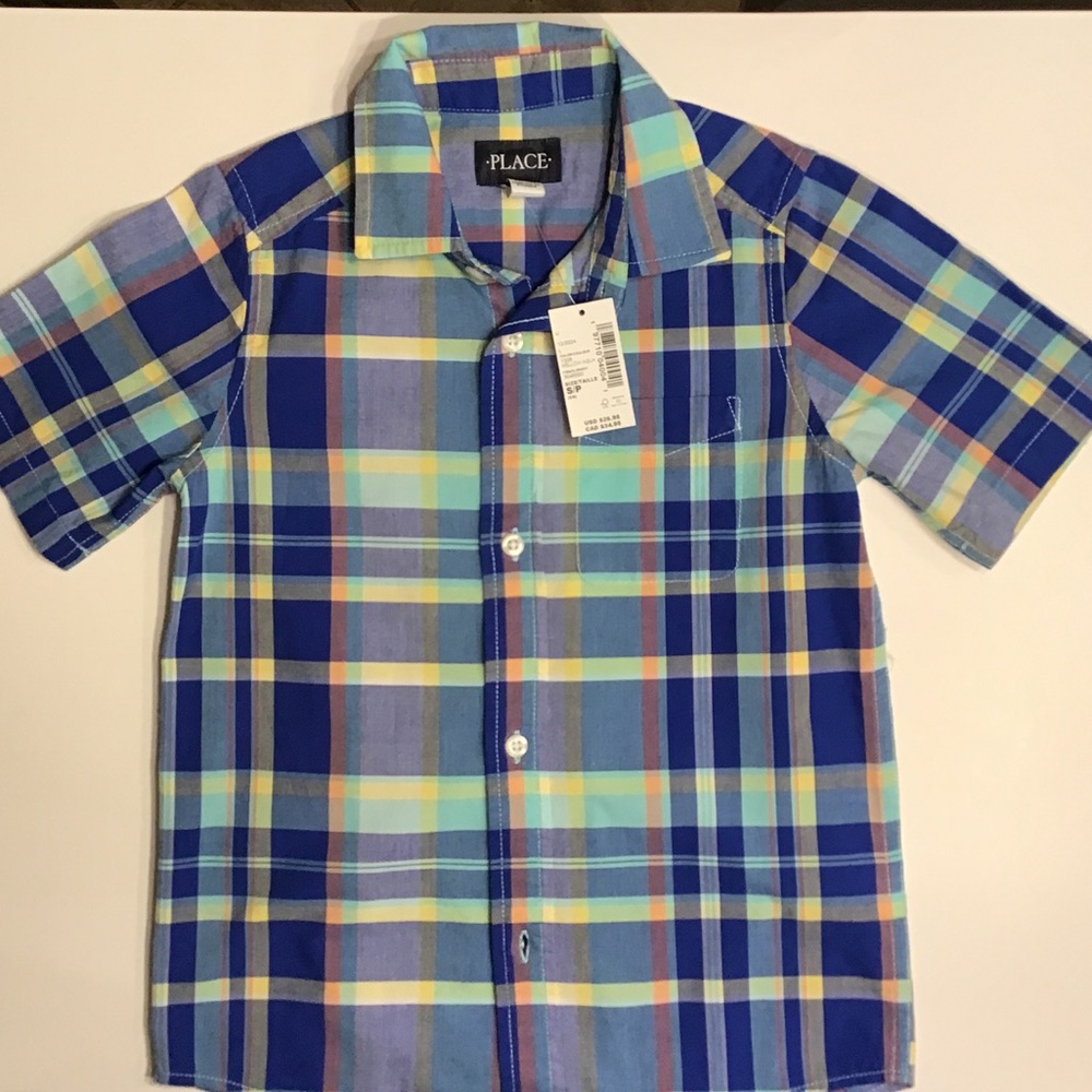 The Children's Place Multicolor Plaid Button Down Shirt
